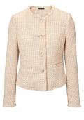 Designer-Bouclé-Blazer rosé-beige