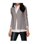 Designer-Cardigan grau