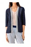 Designer-Cardigan mit Perlen marine