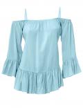 Designer-Carmenbluse mint