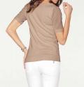 Designer-Carrépullover taupe