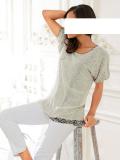 Designer-Chiffon-Jerseyshirt sand