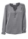 Designer-Chiffonbluse grau