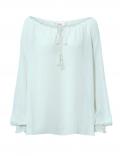 Designer-Chiffonbluse mint