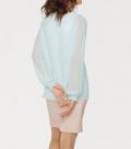 Designer-Chiffonbluse mint