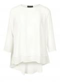 Designer-Chiffonbluse offwhite