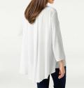 Designer-Chiffonbluse offwhite