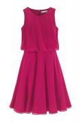 Designer-Chiffonkleid fuchsia