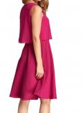 Designer-Chiffonkleid fuchsia