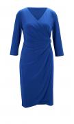 Designer-Cocktailkleid mit Strass royalblau