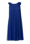 Designer-Cocktailkleid royalblau