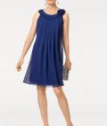 Designer-Cocktailkleid royalblau