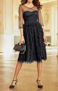 Designer-Coctailkleid schwarz