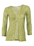 Designer-Crochetstrickjacke kiwi