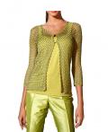 Designer-Crochetstrickjacke kiwi