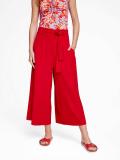 Designer-Culotte mit Gürtel rot