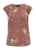 Designer-Druckbluse terracotta