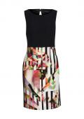 Designer-Druckkleid-2tlg bunt