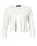 Designer-Feinstrickbolero mit Strass offwhite