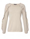 Designer-Feinstrickpullover champagner