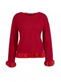 Designer-Feinstrickpullover hibiskus