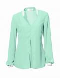 Designer-Georgettebluse mint