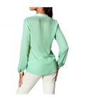 Designer-Georgettebluse mint