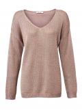 Designer-Glitzer-Pullover nude