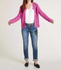 Designer-Grobstrickjacke pink