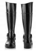 Designer-Gummistiefel schwarz