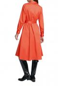 Designer-Hemdblusenkleid mit Gürtel orange