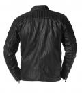 Designer-Herren-Lederimitatjacke schwarz