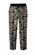 Designer-Hose schwarz-gold