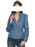 Designer-Jacke rauchblau