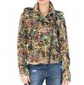 Designer-Jacquard-Bikerjacke bunt