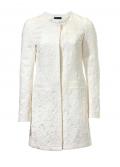 Designer-Jacquard-Longblazer ecru