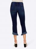 Designer-Jeans mit Fransen blue-stone