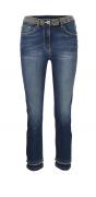 Designer-Jeans mit Nieten blau-used