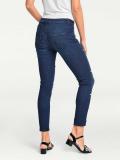 Designer-Jeans mit Perlen dunkelblau