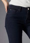 Designer-Jeans mit Strasssteinen dunkelblau