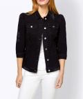 Designer-Jeansjacke black denim