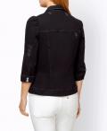 Designer-Jeansjacke black denim