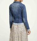 Designer-Jeansjacke blau-used