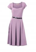 Designer-Jerseykleid mit Gürtel mauve