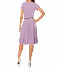 Designer-Jerseykleid mit Gürtel mauve