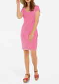 Designer-Jerseykleid pink