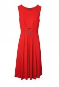 Designer-Jerseykleid rot