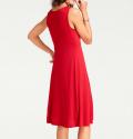 Designer-Jerseykleid rot