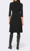 Designer-Jerseykleid schwarz