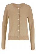 Designer-Kaschmir-Cardigan camel Größe 38